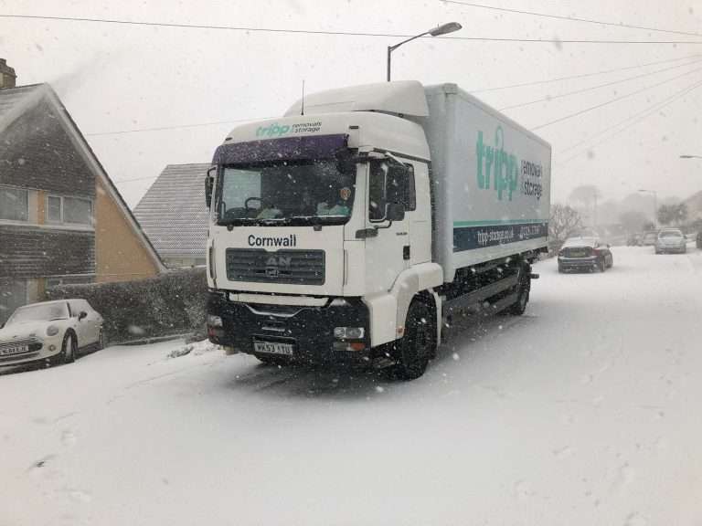 Moving to falmouth in heavy snow with Tripp Removals
